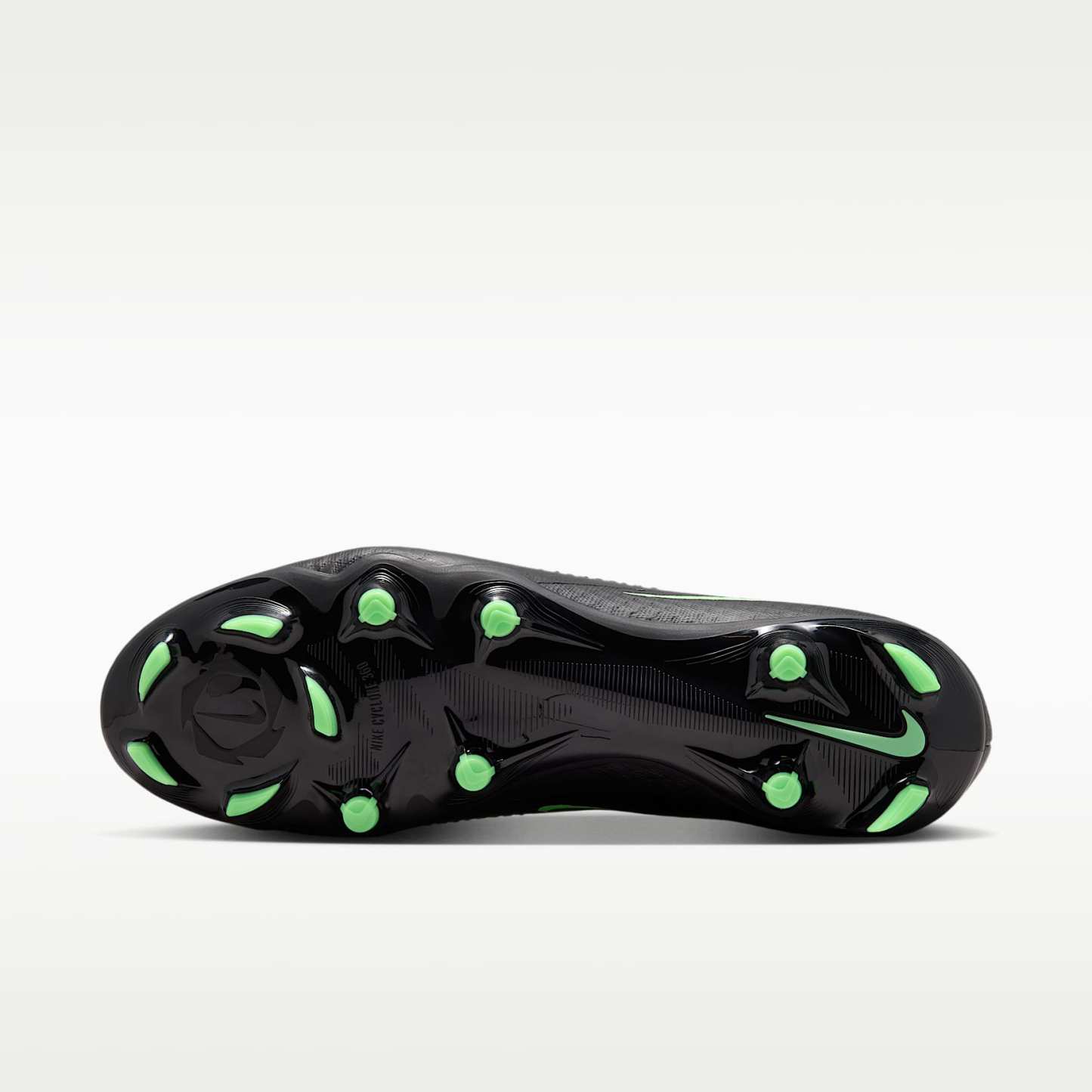 Nike Phantom 6 Low Academy Fußballschuh für verschiedene Böden – Schwarz/Schwarz/Illusion Green