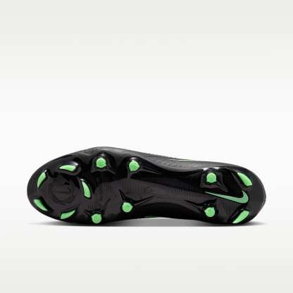 Nike Phantom 6 Low Academy Fußballschuh für verschiedene Böden – Schwarz/Schwarz/Illusion Green
