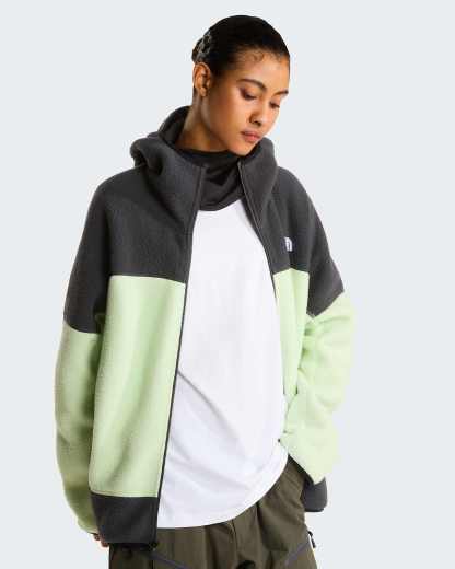NSE Mask Fleecejacke für Herren – Calcified Lime-Anthracite Grey