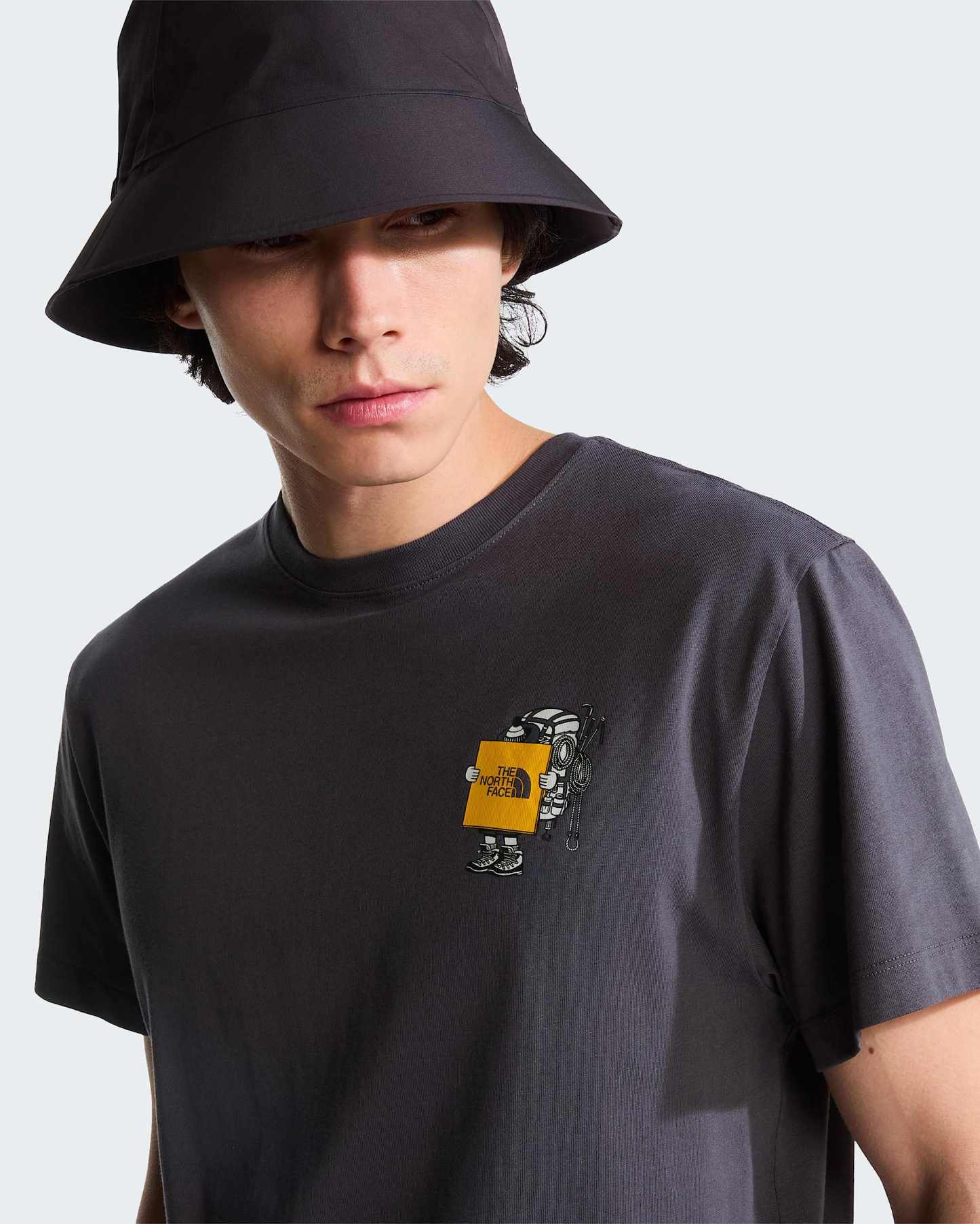 Unisex Gear Up Get Out Grafik T-Shirt – Anthracite Grey