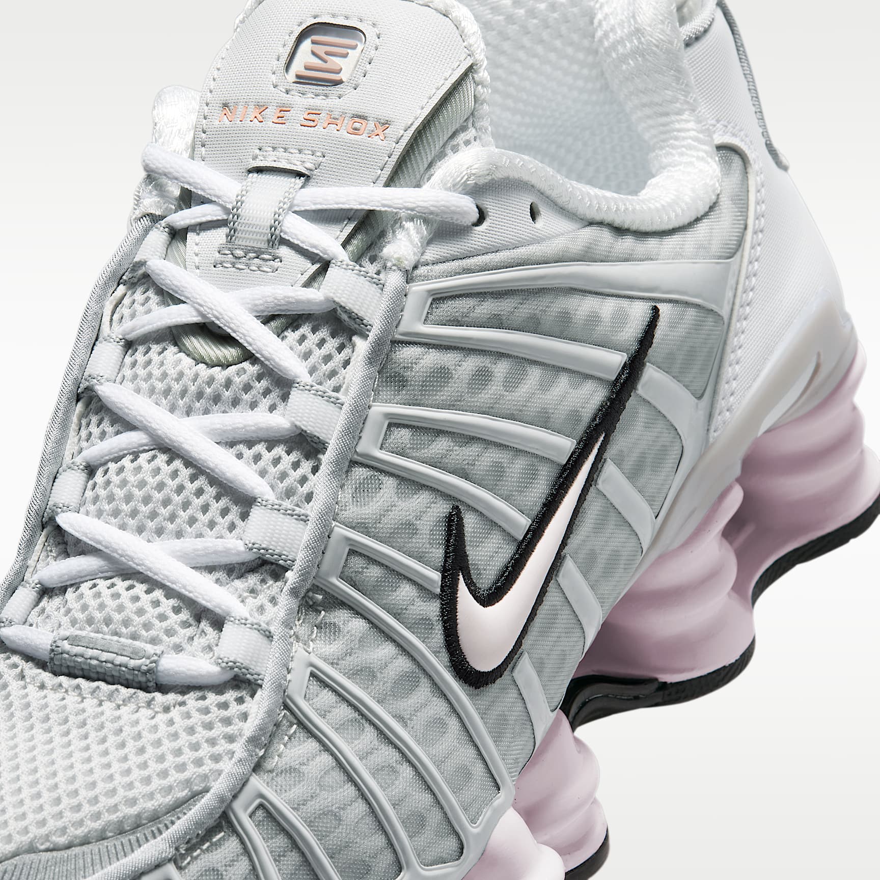 Nike Shox TL Schuh (Damen) – Neutral Grey/Metallic Silver/Schwarz/Pearl Pink