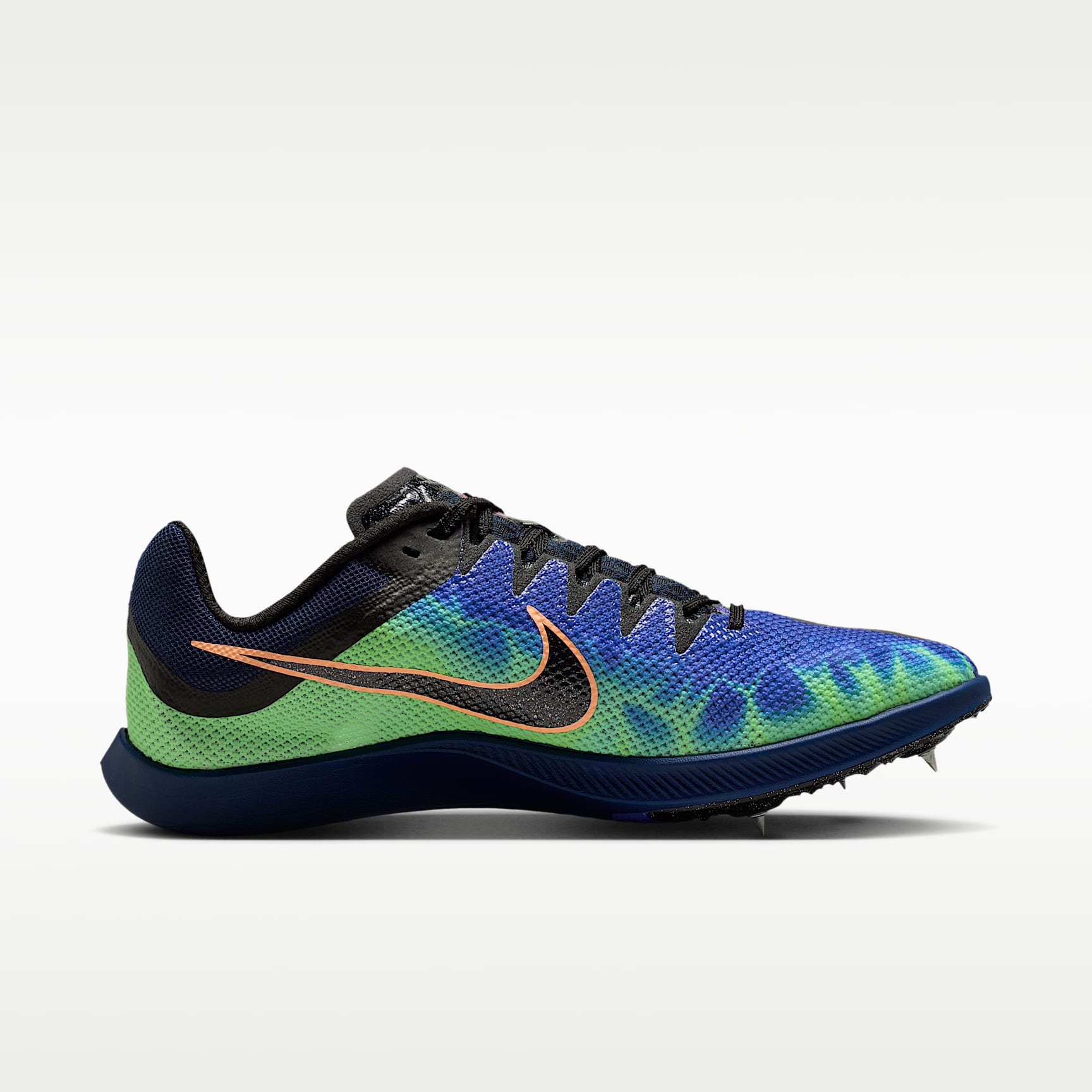 Nike Zoom Rival Distance Glam Leichtathletik-Langstrecken-Spikes – Dark Obsidian/Indigo Burst/Grün/Schwarz
