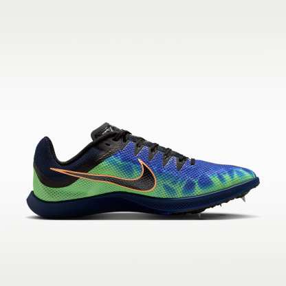 Nike Zoom Rival Distance Glam Leichtathletik-Langstrecken-Spikes – Dark Obsidian/Indigo Burst/Grün/Schwarz