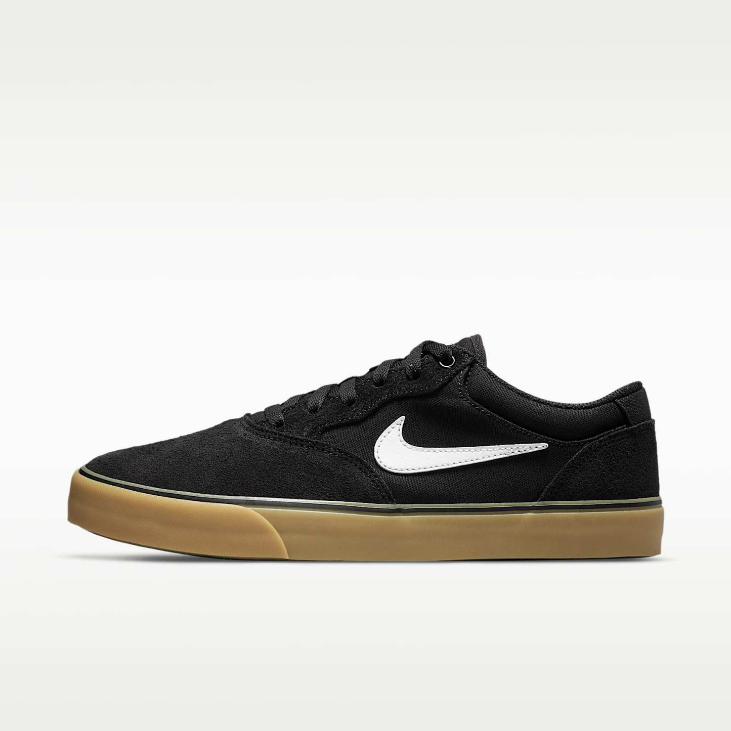 Nike SB Chron 2 Skateboardschuh – Schwarz/Schwarz/Gum Light Brown/Weiß