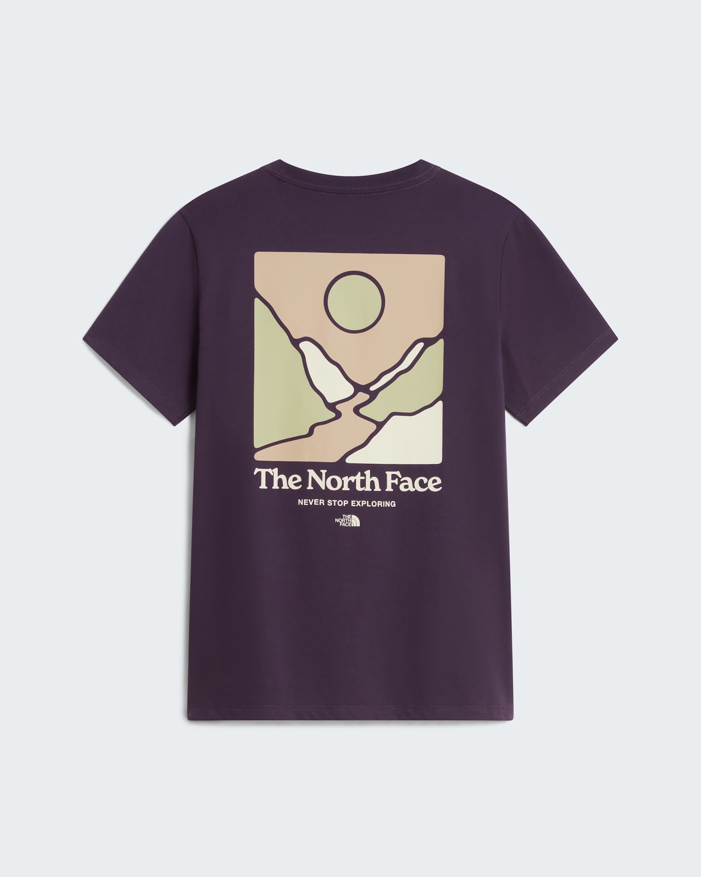 Monte normal geschnittenes T-Shirt mit Grafik für Damen – Endless Dusk