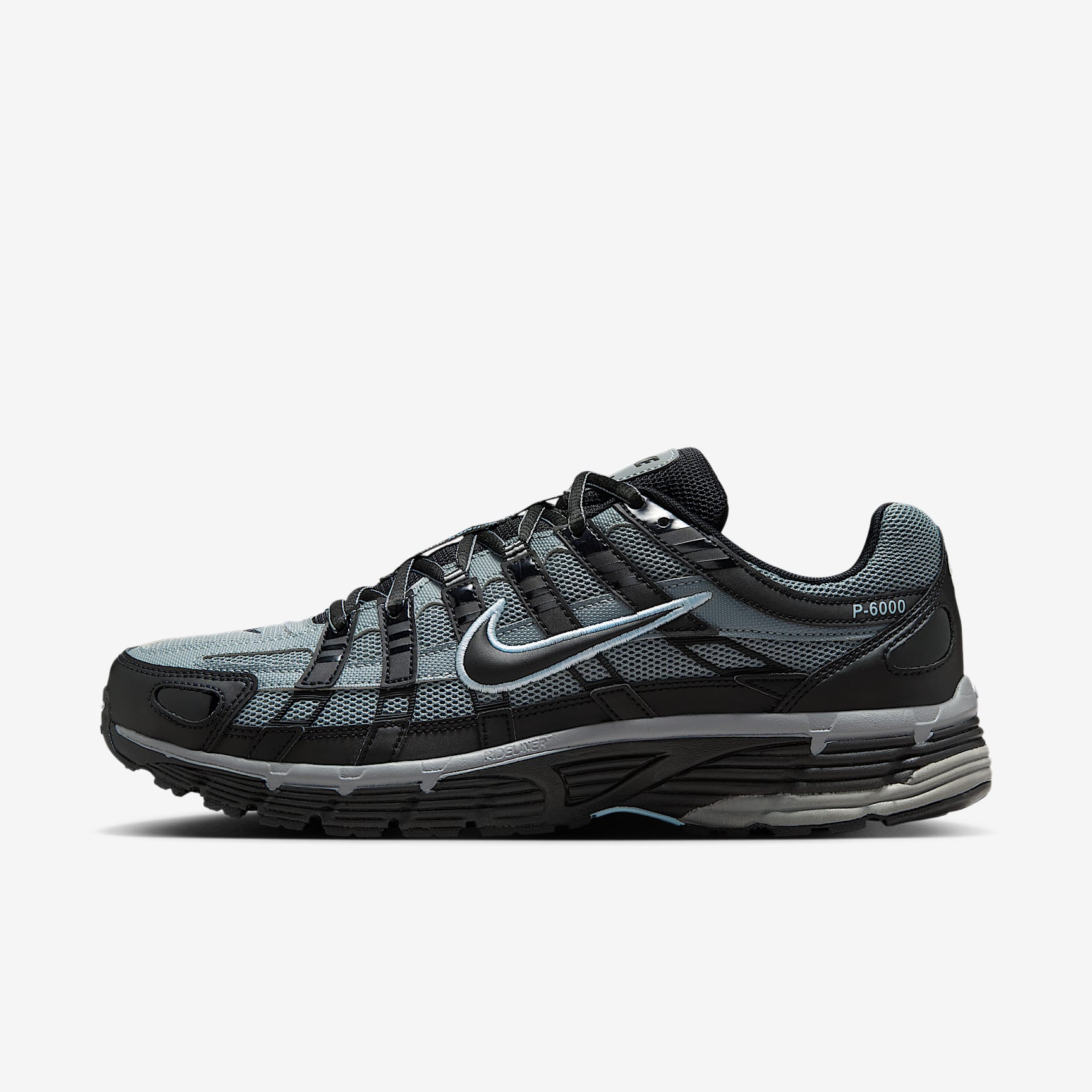 Nike P-6000 Tech Schuh für Herren – Schwarz/Cool Grey/Celestine Blue/Schwarz
