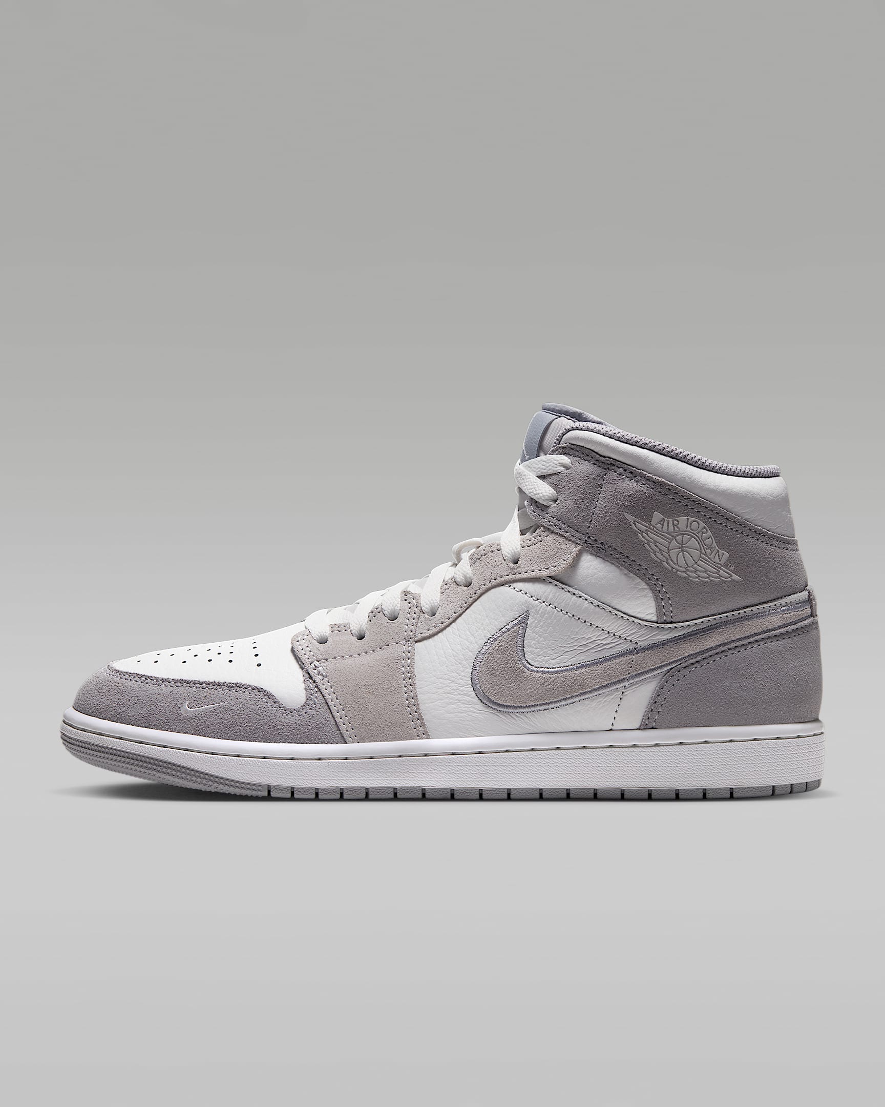 Air Jordan 1 Mid SE Schuh (Herren) – Summit White/Wolf Grey/Pure Platinum