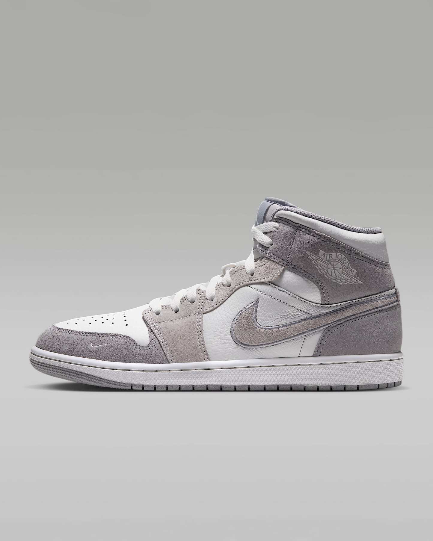 Air Jordan 1 Mid SE Schuh (Herren) – Summit White/Wolf Grey/Pure Platinum