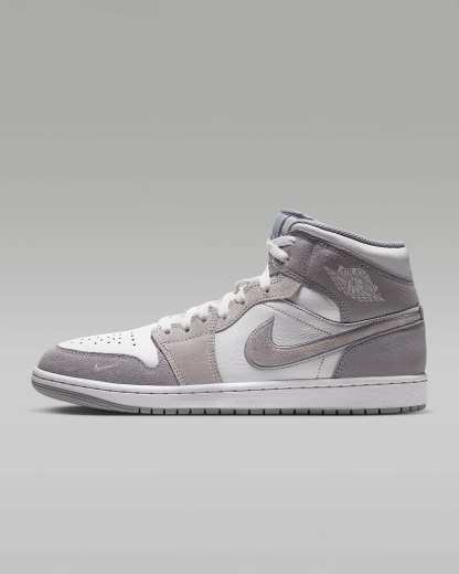 Air Jordan 1 Mid SE Schuh (Herren) – Summit White/Wolf Grey/Pure Platinum