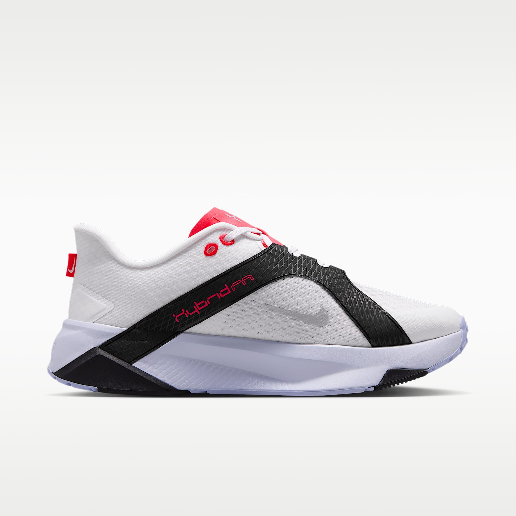 Nike Hybrid RN Trainingsschuh (Herren) – Weiß/Schwarz/Laser Crimson/Metallic Silver