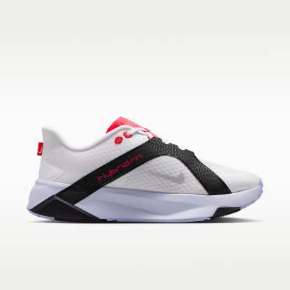 Nike Hybrid RN Trainingsschuh (Herren) – Weiß/Schwarz/Laser Crimson/Metallic Silver