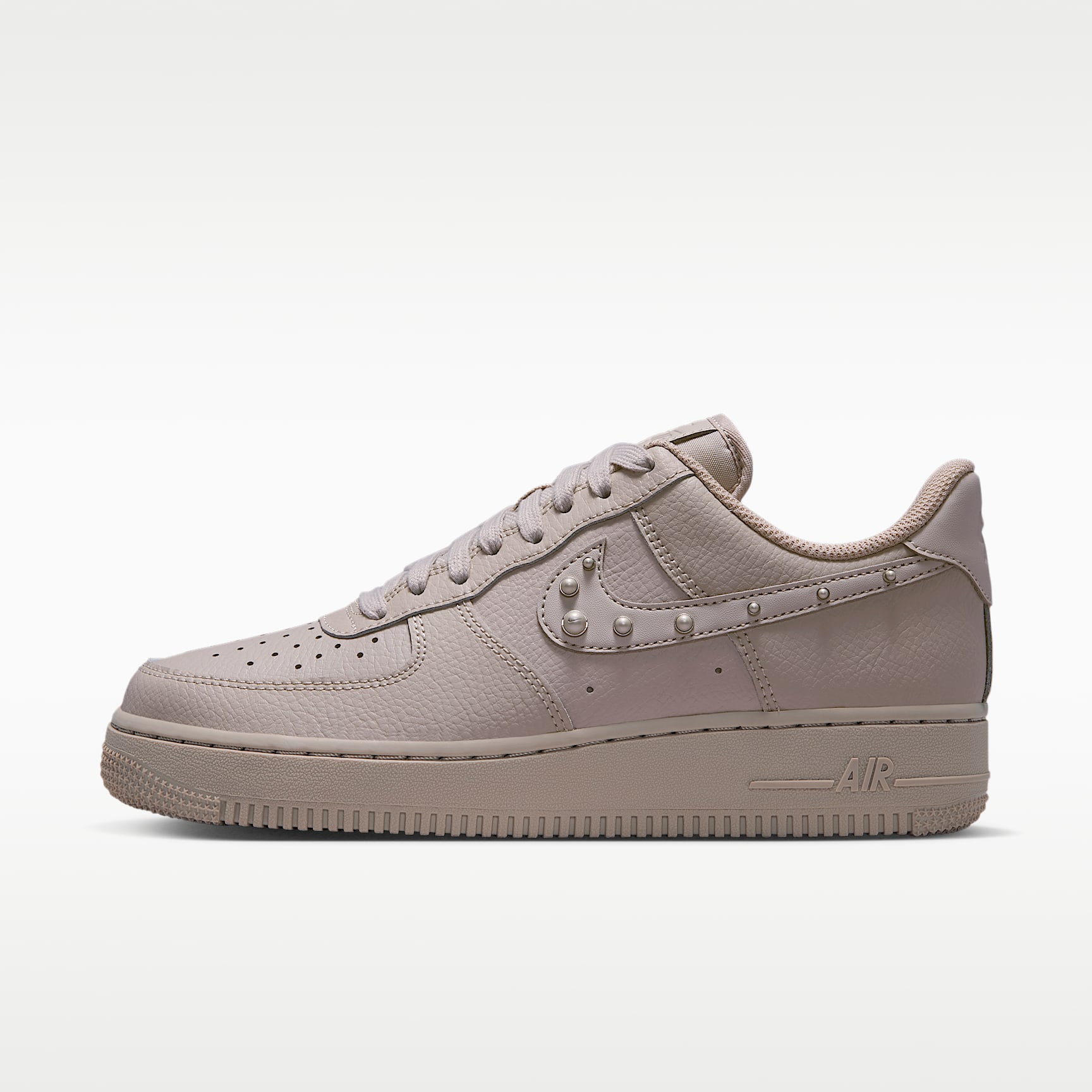 Nike Air Force 1 '07 Schuh (Damen) – Cream II/Metallic Silver/Weiß/Cream II