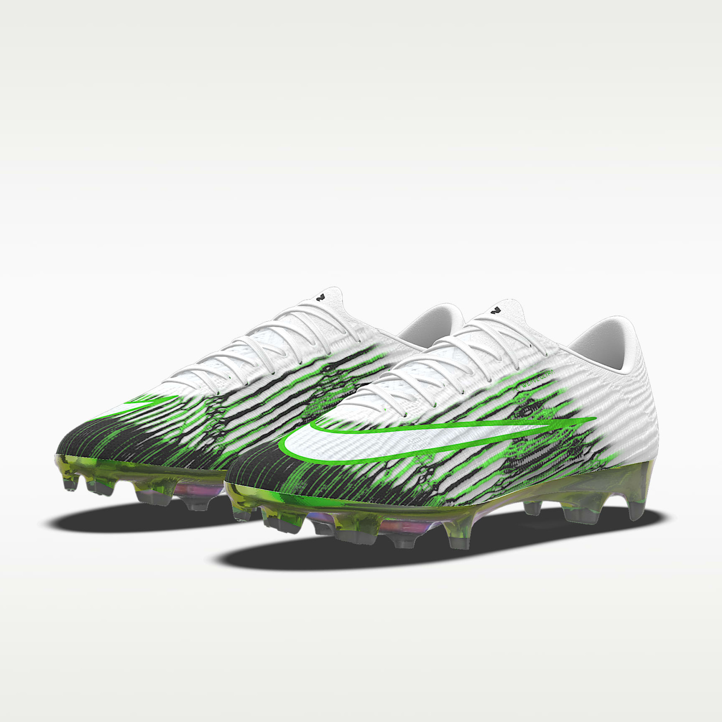 Nike Mercurial Superfly 11 Elite By You personalisierbarer Low-Top-Fußballschuh für normalen Rasen – Weiß/Weiß [9103066846]