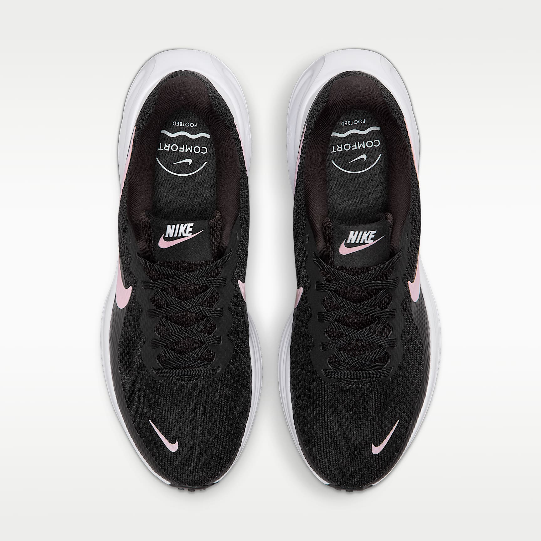 Nike Revolution 8 Straßenlaufschuh (Damen) – Schwarz/Weiß/Anthracite/Pink Foam