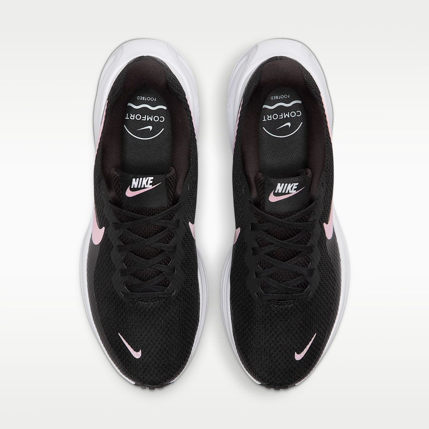 Nike Revolution 8 Straßenlaufschuh (Damen) – Schwarz/Weiß/Anthracite/Pink Foam