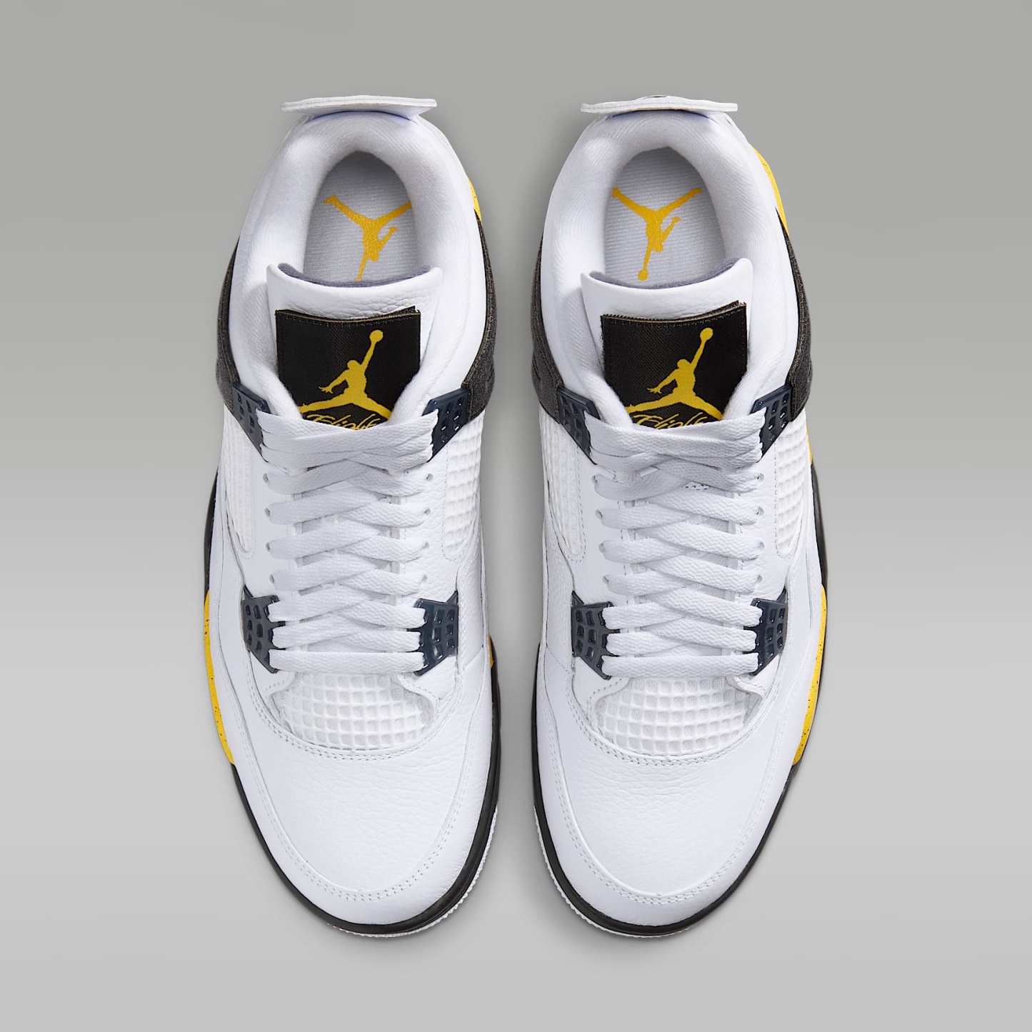 Air Jordan 4 Retro „Tour Yellow“ Schuh für Herren – Weiß/Dark Blue Grey/Schwarz/Tour Yellow