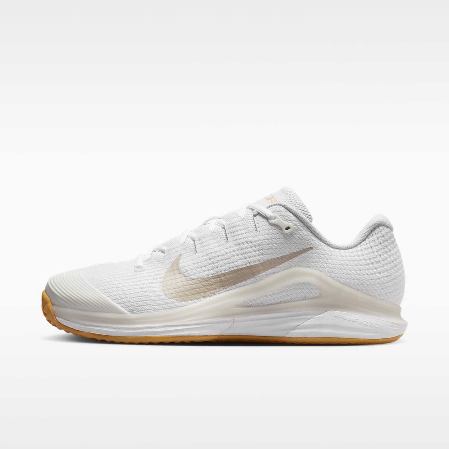 Nike Vapor 12 Clay Court Tennisschuh (Herren) – Weiß/Summit White/Linen/Light Orewood Brown