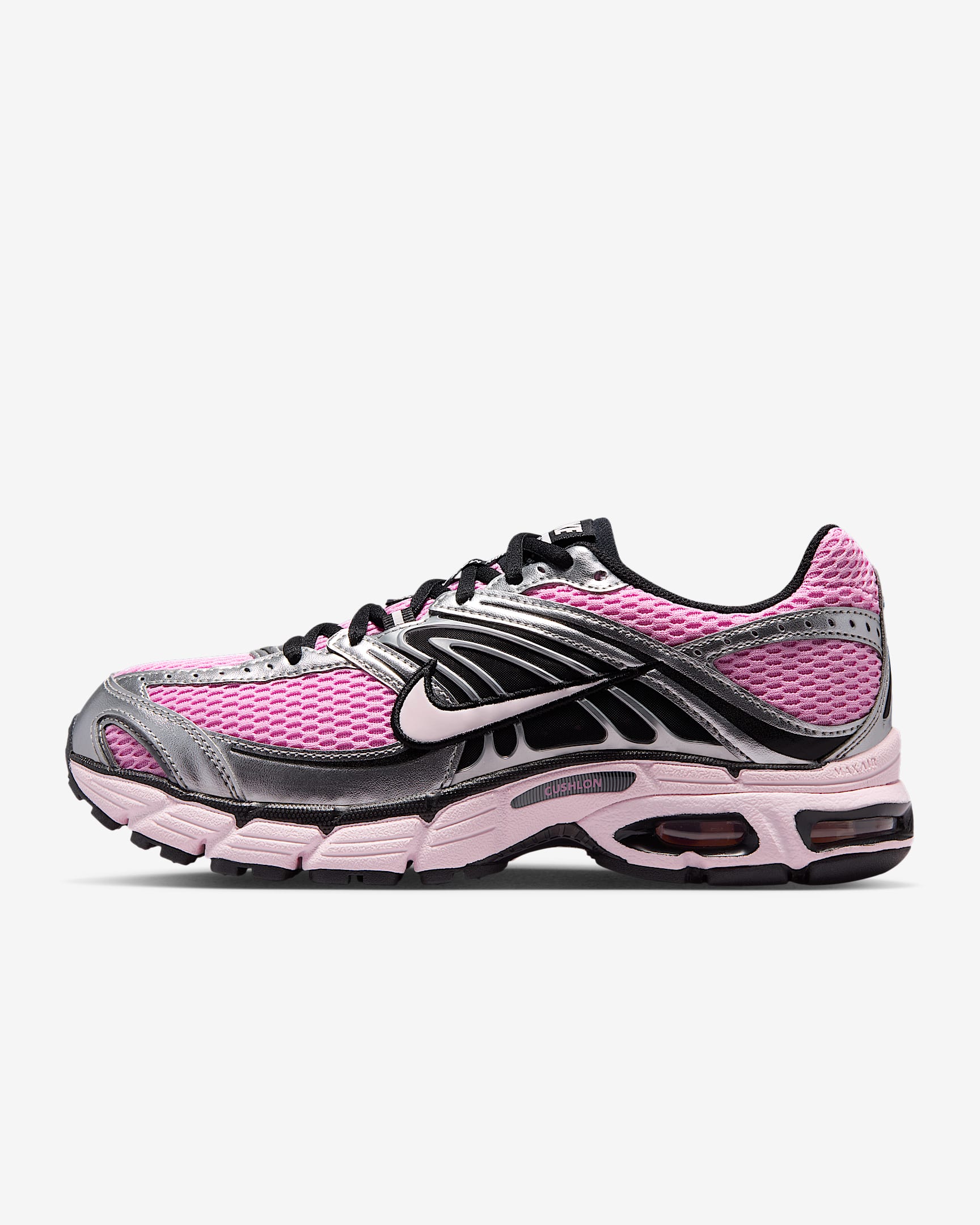 Nike Air Max Moto 2K Schuh mit reflektierenden Akzenten (Damen) – Pink Rise/Metallic Silver/Schwarz/Pearl Pink
