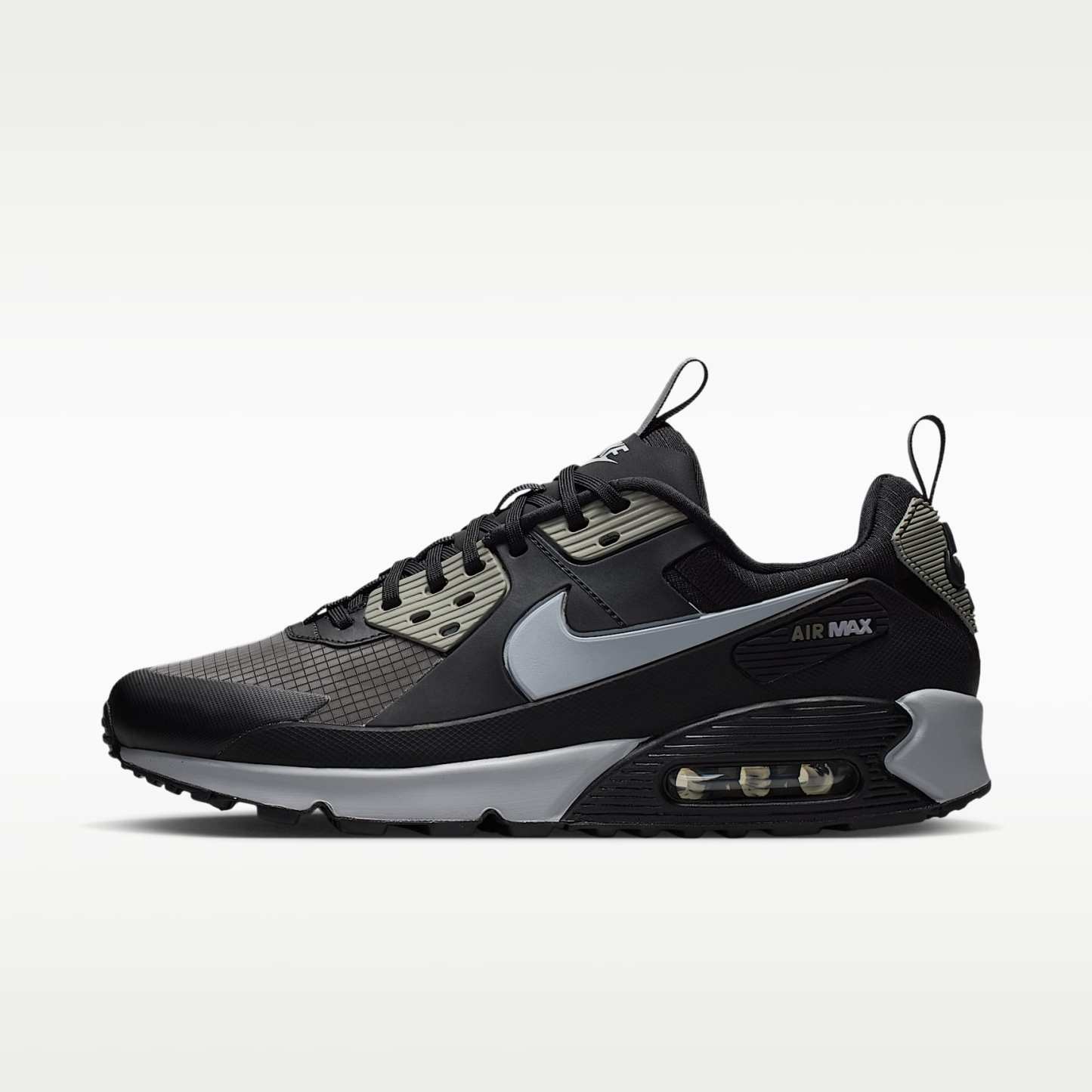 Nike Air Max 90 Drift Schuh (Herren) – Schwarz/Dark Stucco/Reflect Silver/Wolf Grey