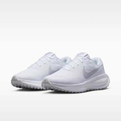 Nike Revolution 8 Straßenlaufschuh (Damen) – Weiß/Pure Platinum