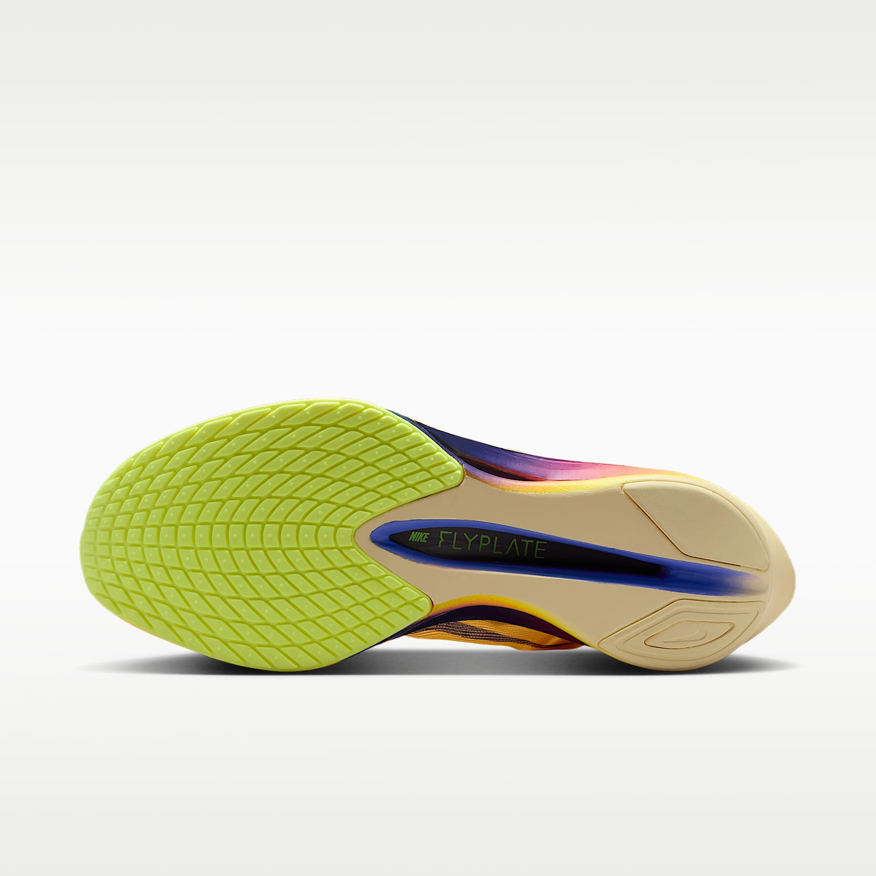 Nike Vaporfly 4 Straßenlaufschuh für Wettkämpfe (Damen) – Citron Pulse/Laser Orange/Volt Ice/Indigo Burst