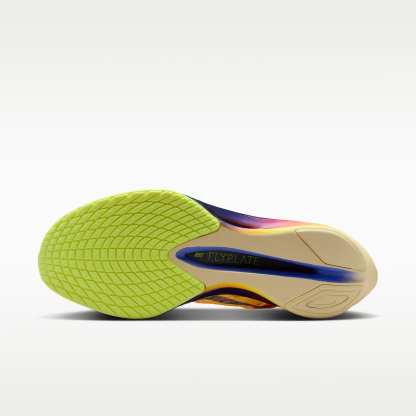 Nike Vaporfly 4 Straßenlaufschuh für Wettkämpfe (Damen) – Citron Pulse/Laser Orange/Volt Ice/Indigo Burst