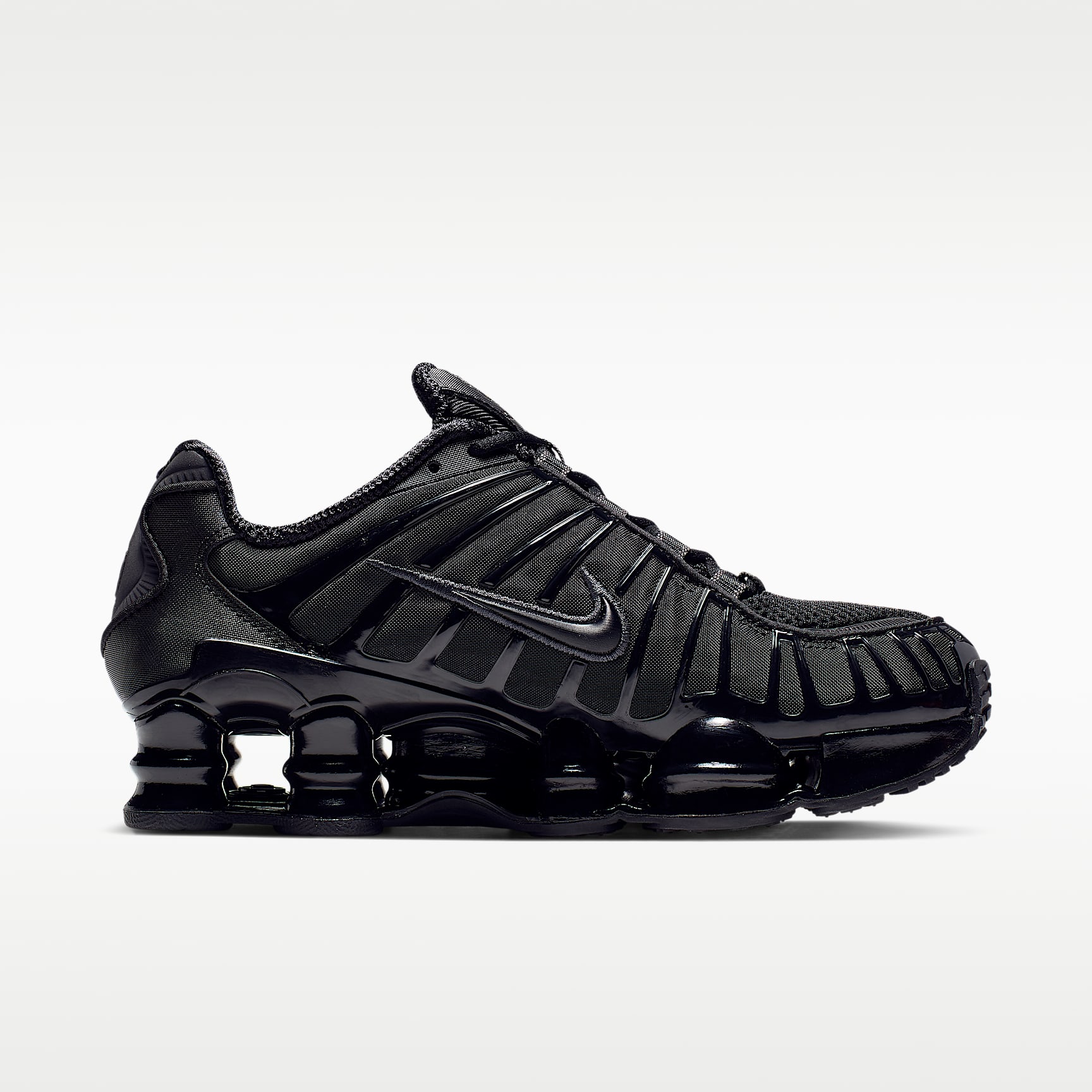 Nike Shox TL Schuh (Damen) – Schwarz/Metallic Hematite/Max Orange/Schwarz