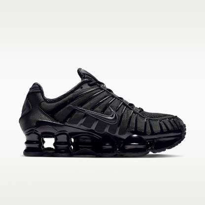 Nike Shox TL Schuh (Damen) – Schwarz/Metallic Hematite/Max Orange/Schwarz