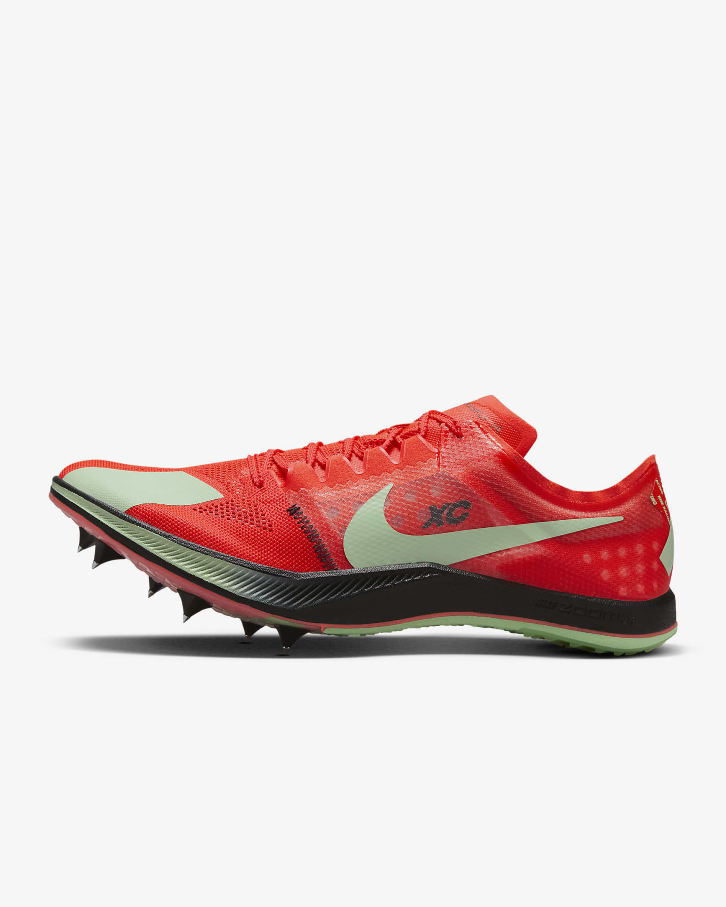 Nike Dragonfly XC Cross-Country-Spikes – Bright Crimson/Schwarz/Metallic Silver/Vapor Green