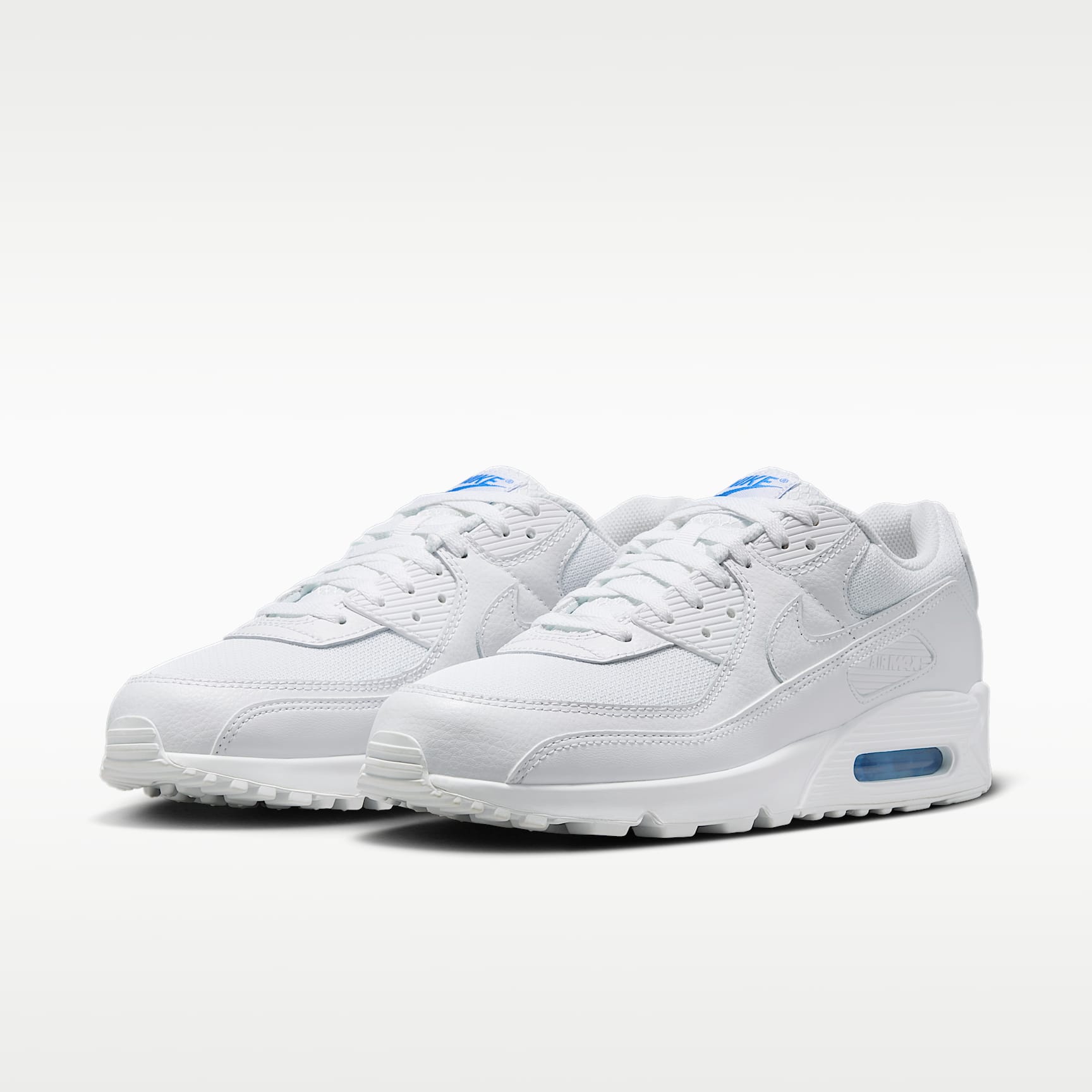 Nike Air Max 90 Herrenschuh – Weiß/Blue Crystal/Weiß