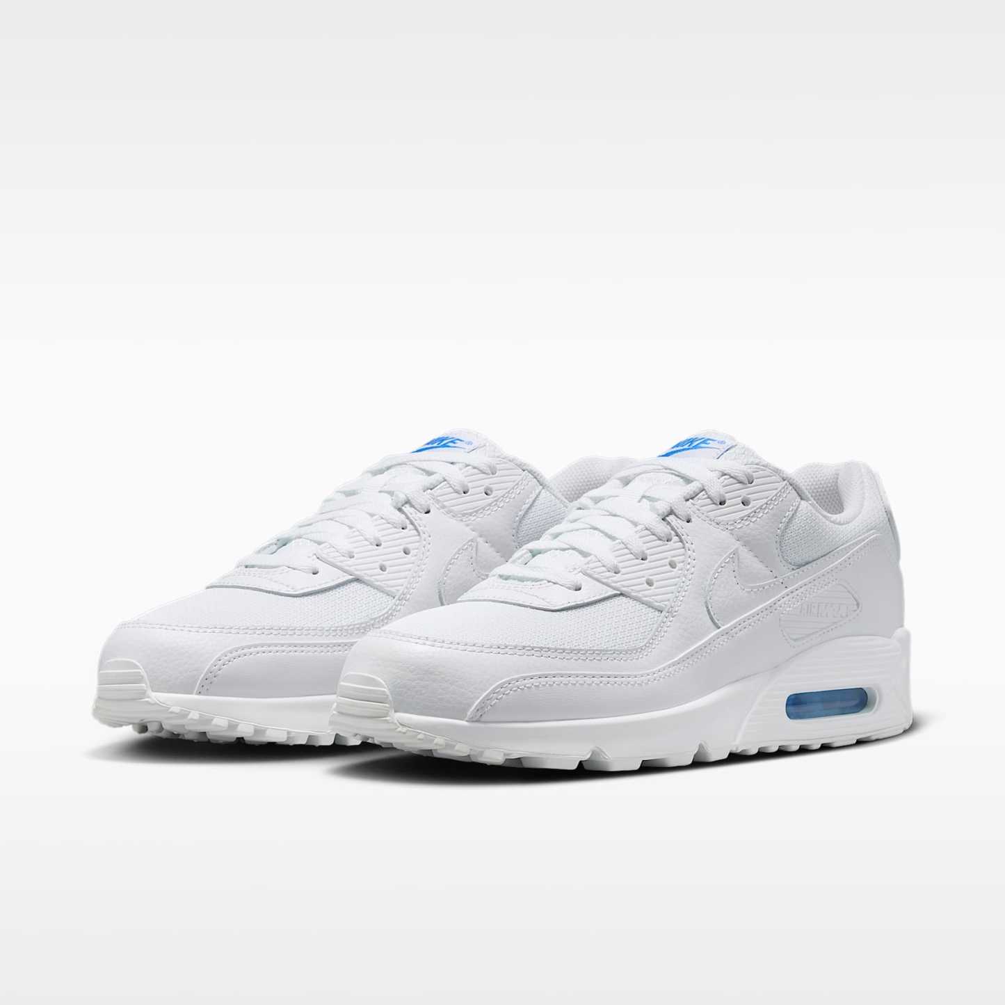 Nike Air Max 90 Herrenschuh – Weiß/Blue Crystal/Weiß
