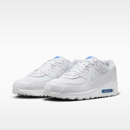 Nike Air Max 90 Herrenschuh – Weiß/Blue Crystal/Weiß
