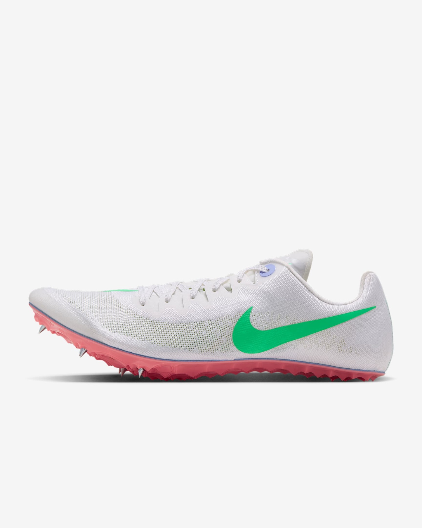 Nike Zoom Ja Fly 4 Laufspikes für Sprints – Summit White/Aluminum/Atomic Pink/Electro Green