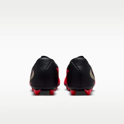 Nike Phantom 6 Low Academy Fußballschuh für Kunstrasen – Bright Crimson/Schwarz/Blur
