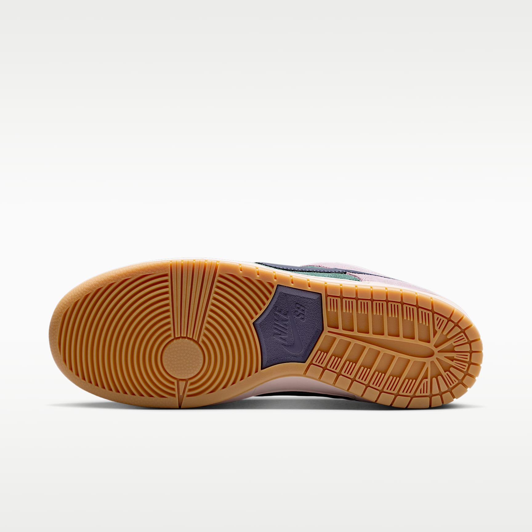 Nike SB Dunk Low Pro Skateboardschuh – Mineral Slate/Particle Rose/Silt Red/Dark Raisin