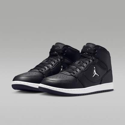 Jordan Court Connect Mid Herrenschuhe – Schwarz/Weiß