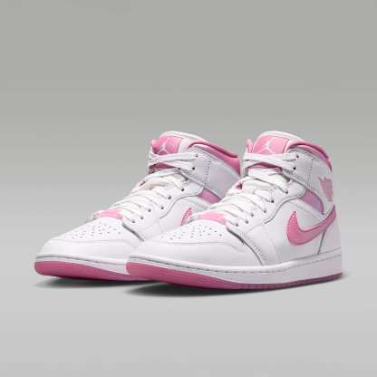 Air Jordan 1 Mid SE Schuh (Damen) – Weiß/Desert Berry