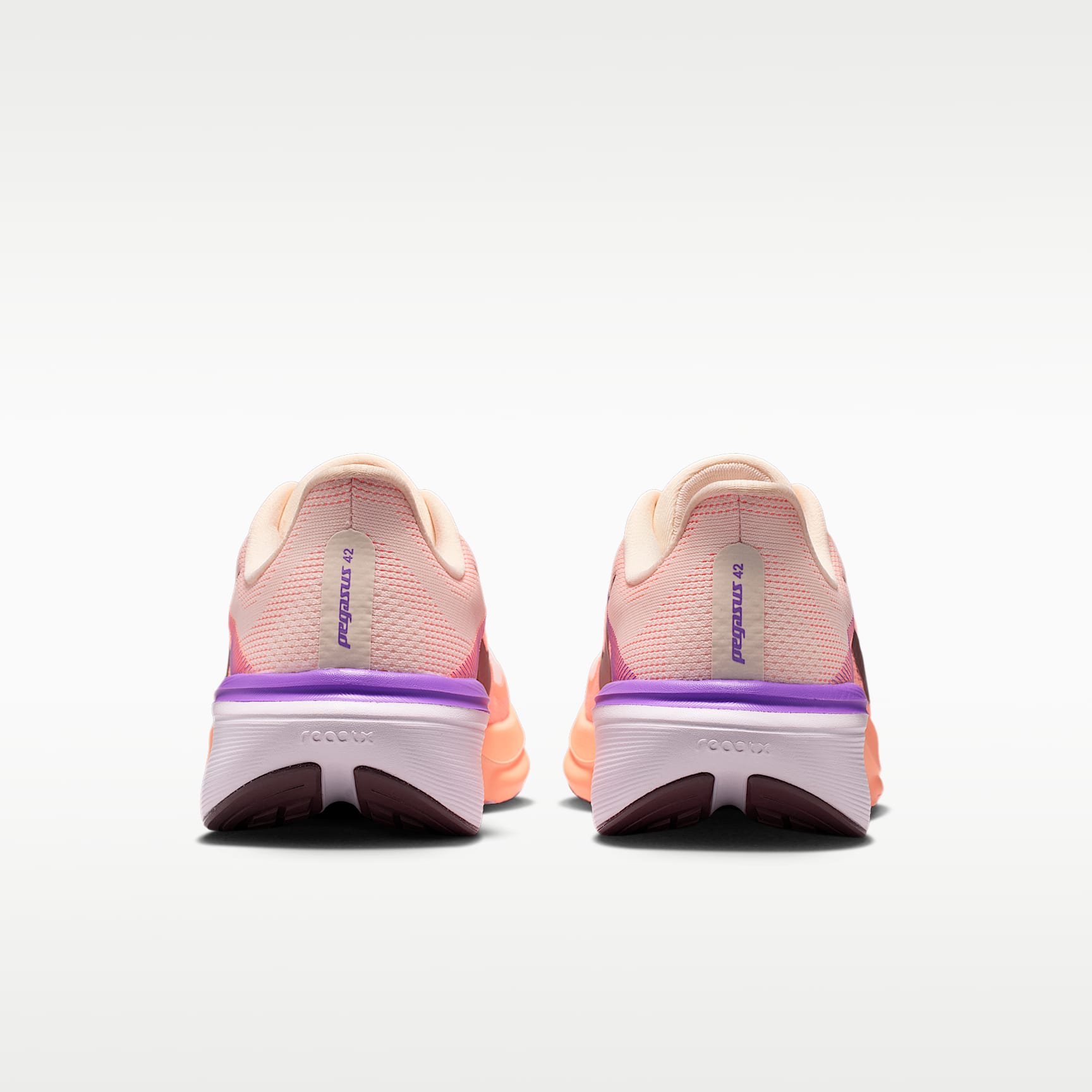 Nike Pegasus 42 Straßenlaufschuh (Damen) – Chalk/Orange Pulse/Bright Violet/Tattoo