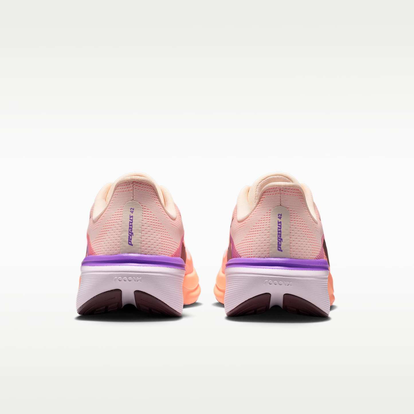 Nike Pegasus 42 Straßenlaufschuh (Damen) – Chalk/Orange Pulse/Bright Violet/Tattoo