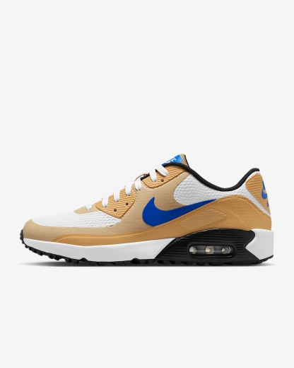 Nike Air Max 90 G Golfschuh – Weiß/Linen/Game Royal