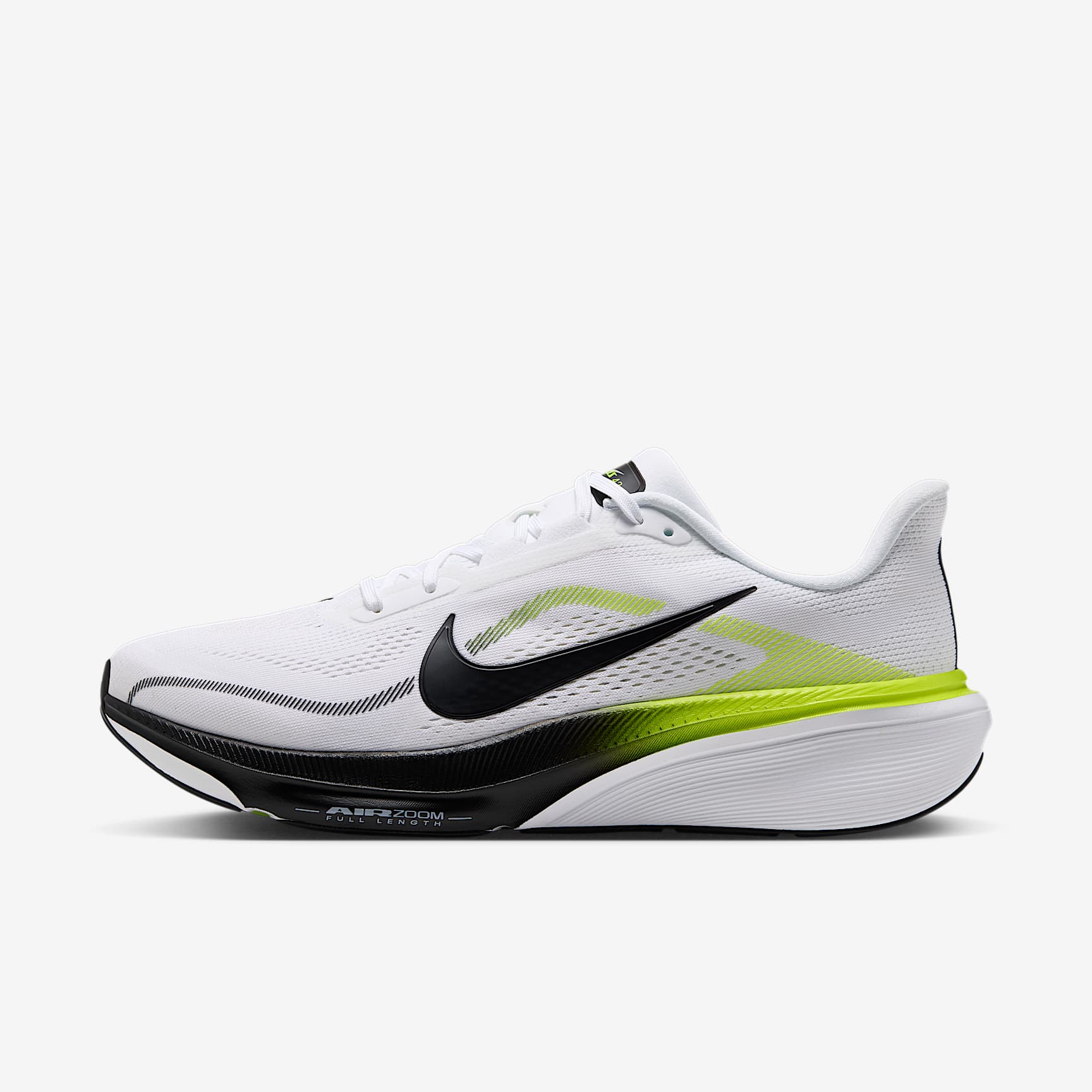 Nike Pegasus 42 Straßenlaufschuh (Herren) – Weiß/Lemon Venom/Weiß/Schwarz