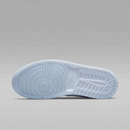 Air Jordan 1 Mid Schuh (Damen) – Weiß/Wolf Grey/Aluminum