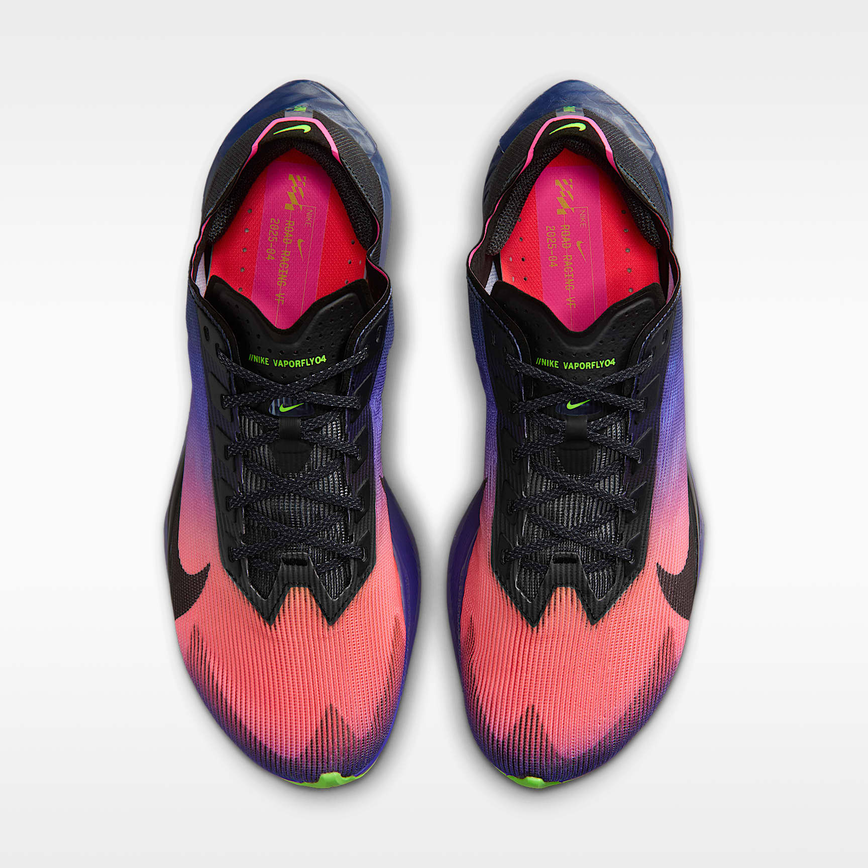 Nike Vaporfly 4 Glam Laufschuhe für Straßenwettkämpfe (Damen) – Dark Obsidian/Purple Dynasty/Flash Crimson/Schwarz
