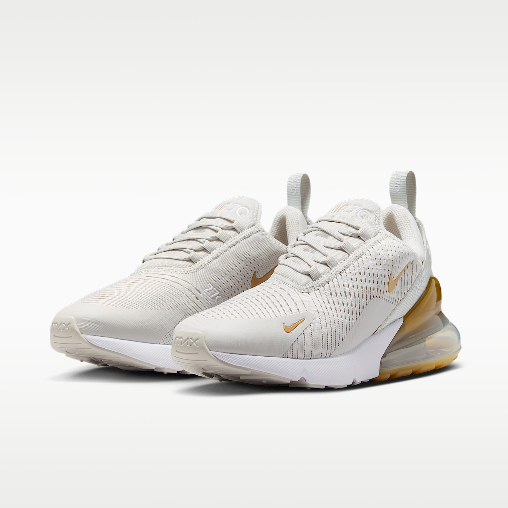 Nike Air Max 270 Damenschuh – Light Bone/Weiß/Metallic Gold