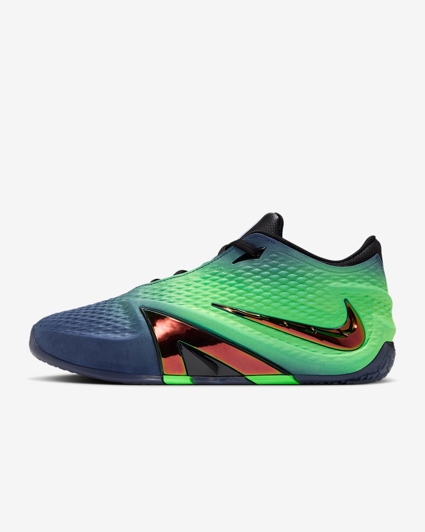 JA 4 "Nightmare" Basketballschuhe – Obsidian/Schwarz/Voltage Green/Multi-Color
