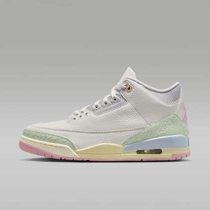 Air Jordan 3 "World's Best" Schuh (Herren) – Sail/Aura/Iced Carmine/Jade Aura