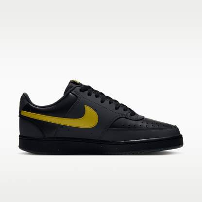 Nike Court Vision Low Herrenschuh – Dark Smoke Grey/Schwarz/Chrome Yellow