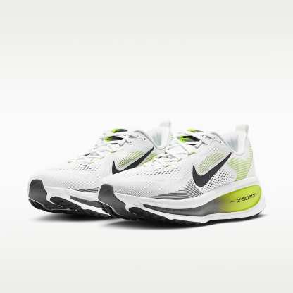 Nike Vomero 18 Straßenlaufschuh (Herren) – Weiß/Lemon Venom/Dark Grey/Schwarz