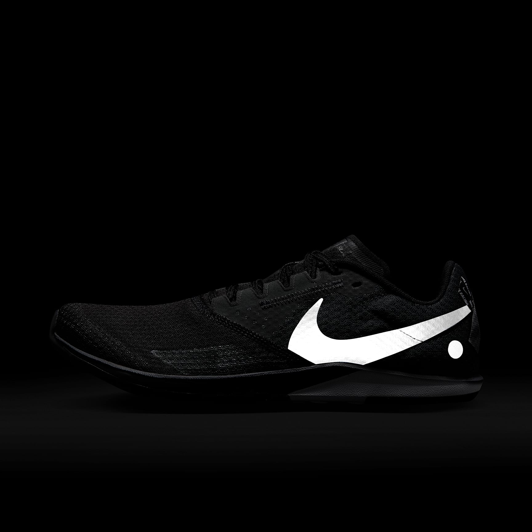 Nike Zoom Rival Waffle 6 Straßen- und Cross-Country-Laufschuhe für Wettkämpfe – Schwarz/Dark Smoke Grey/Weiß/Metallic Silver