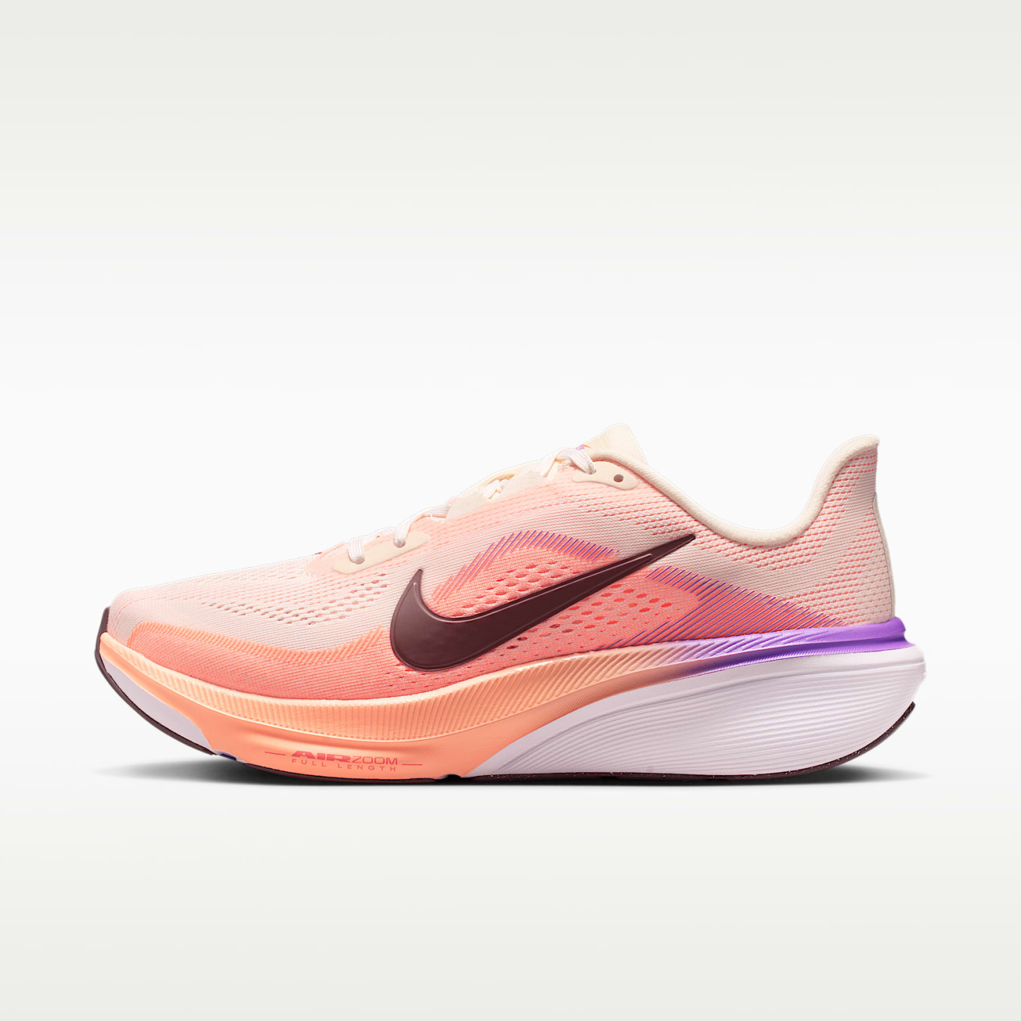Nike Pegasus 42 Straßenlaufschuh (Damen) – Chalk/Orange Pulse/Bright Violet/Tattoo